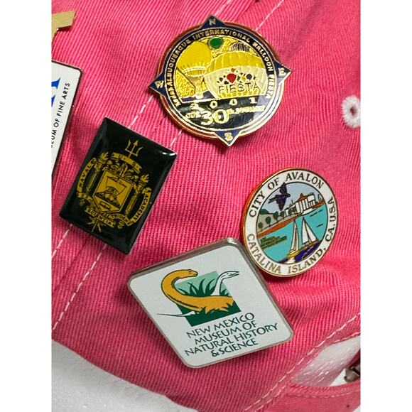 Pink Richmond VA Cap w/39 Souvenir Pins & Paul McCartney World Tour Pin - Picture 8 of 14